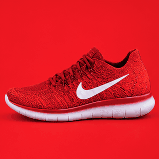 Animación ilustrativa de un zapato rojo girando